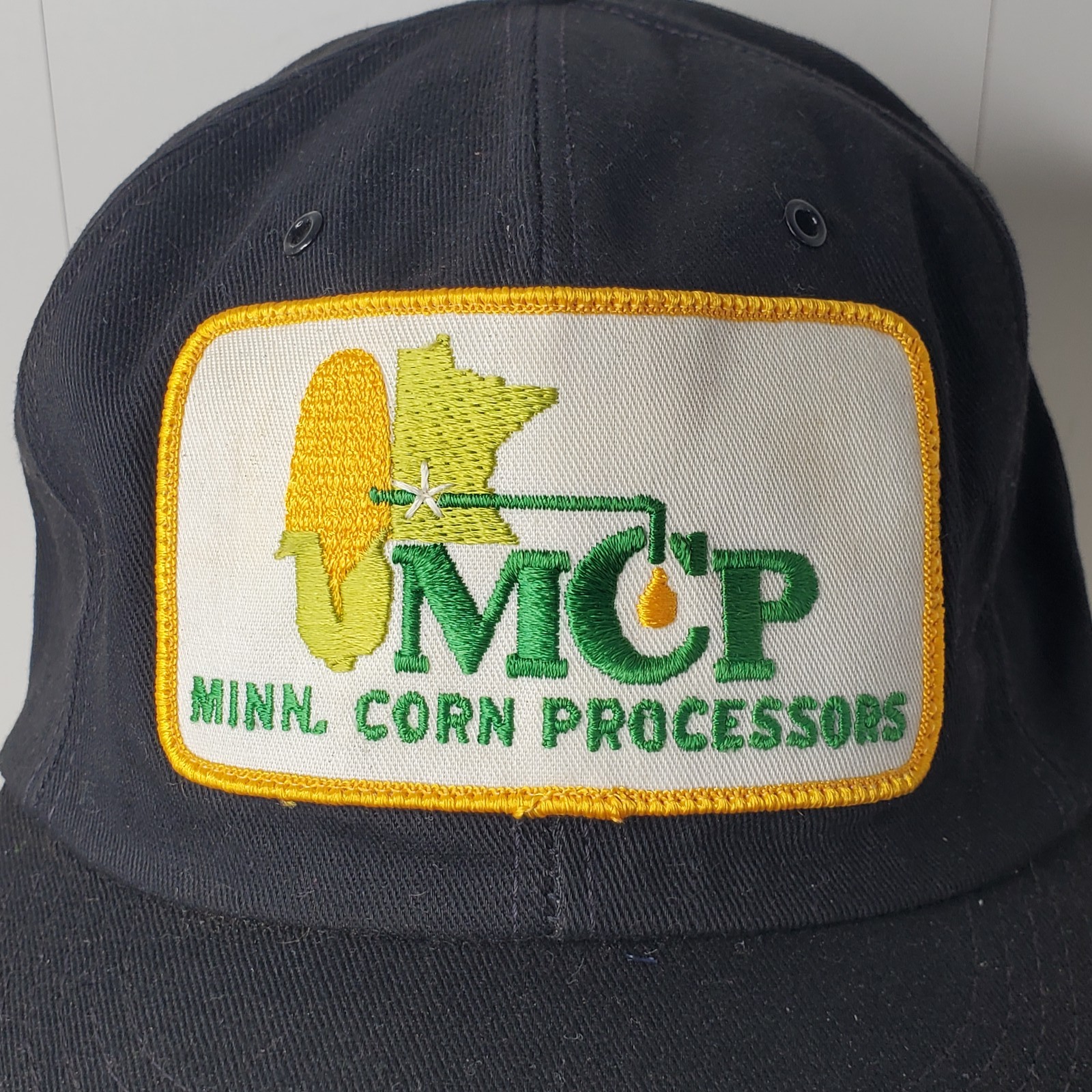 Vintage K-Brand Minnesota Corn Processors Advertising Snapback Hat Cap USA Minn