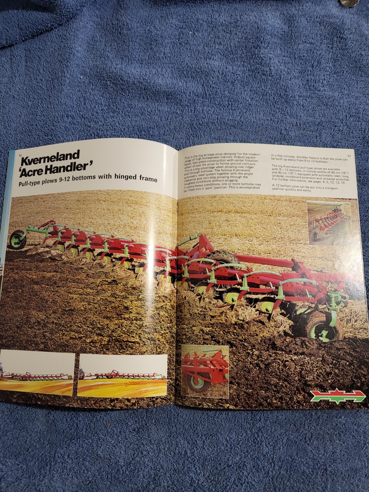 Vintage 1976 KVERNELAND A/S MOLDBOARD PLOWS Sales BROCURE Norway Tractor Farm AG