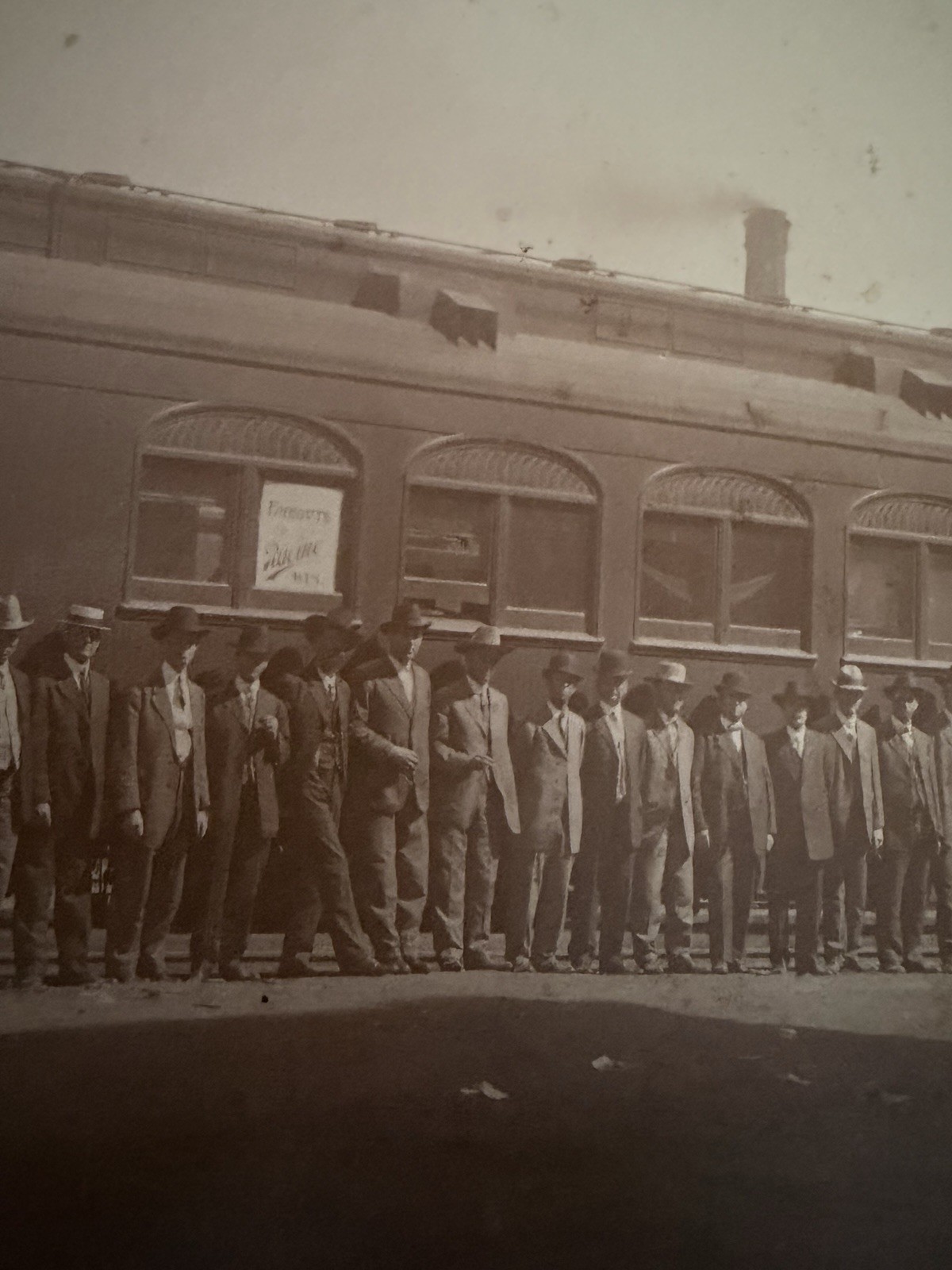 Antique Sattley Excursion Train Photo Texas Farm Machinery Dealers Racine WI