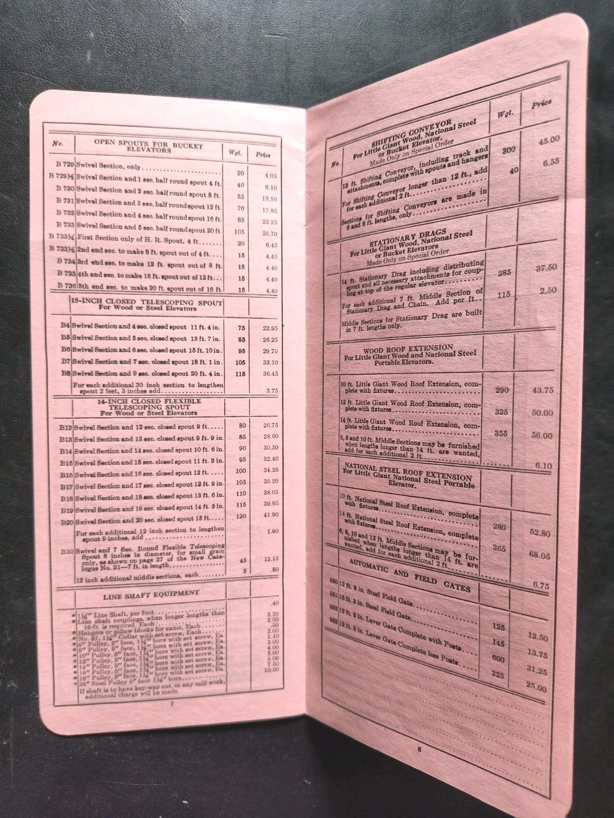 1927 Portable Elevator Mfg Farm Equipment Advertising Sales Letter Brochure Lot