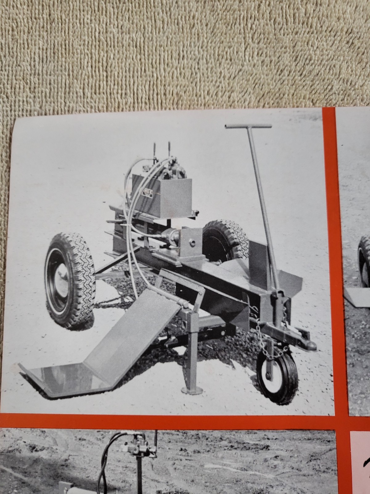 Vintage 1970s SCHWEISS SALES BROCHURE Wood Log Splitter Tractor Can Crusher