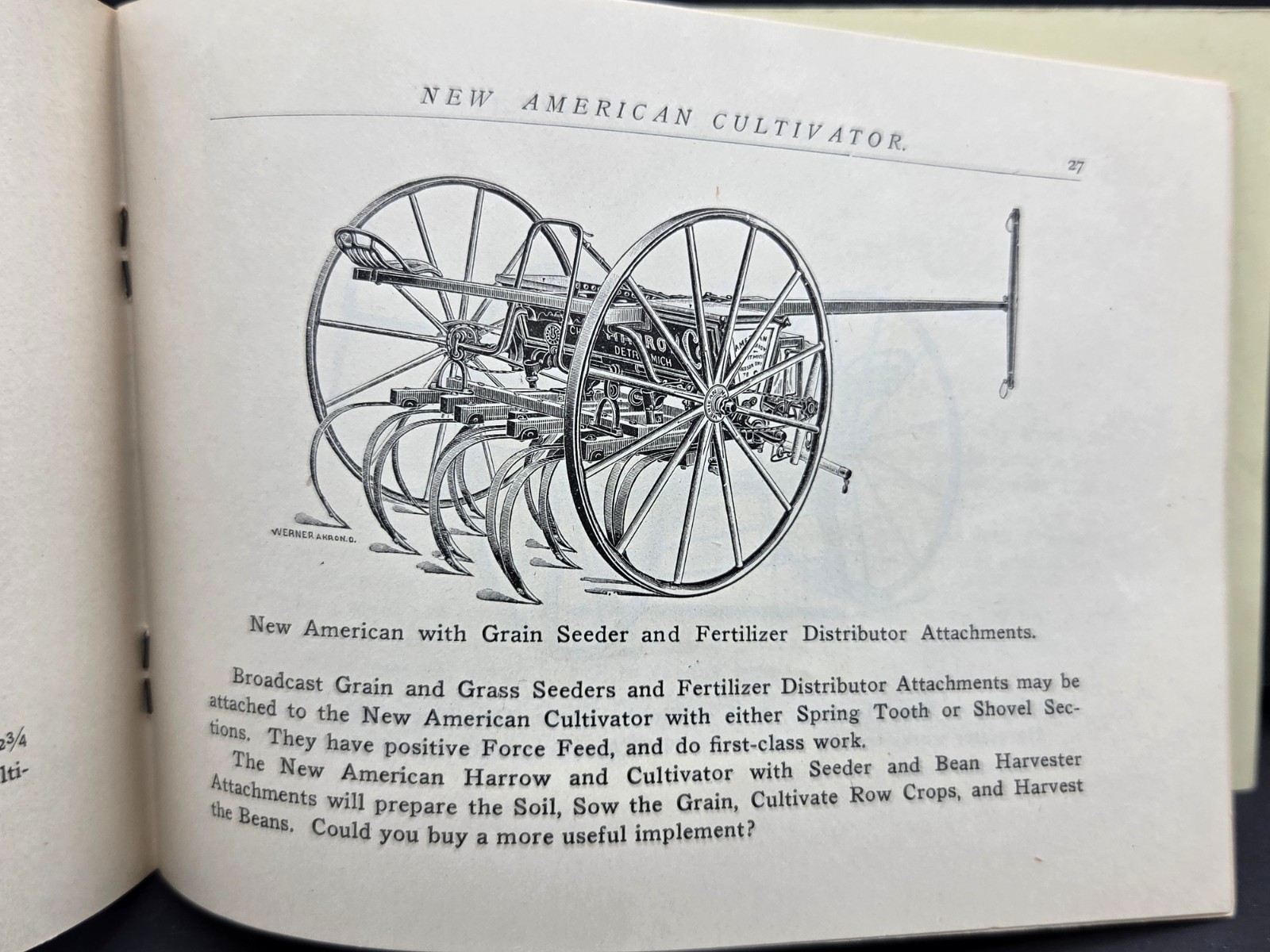 American Harrow Co. Cultivators Seeders Harvesters Catalog Detroit, MI