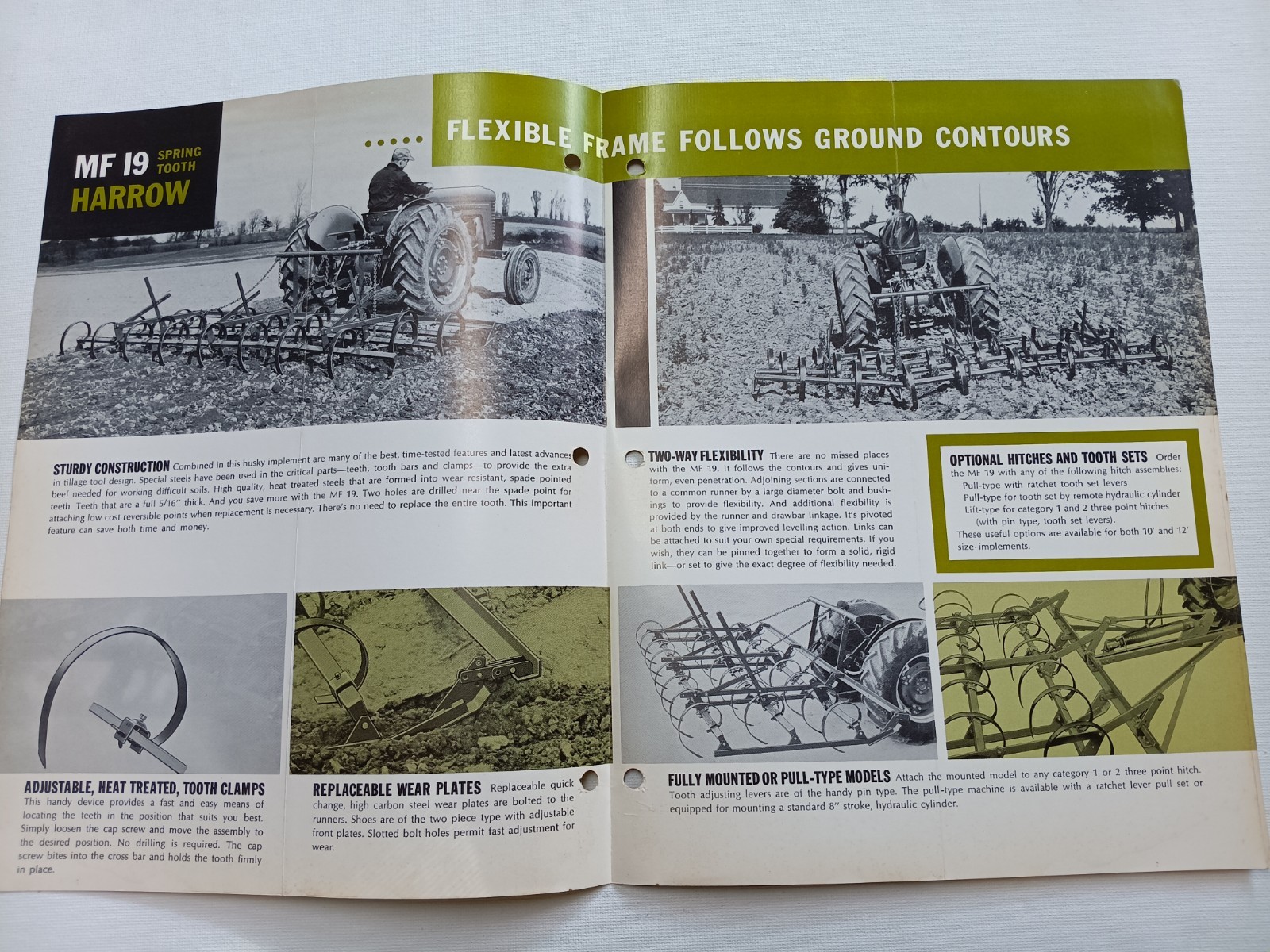 Vintage Mailer Massey Ferguson MF 19 Spring Tooth HARROW Dealer Brochure AD