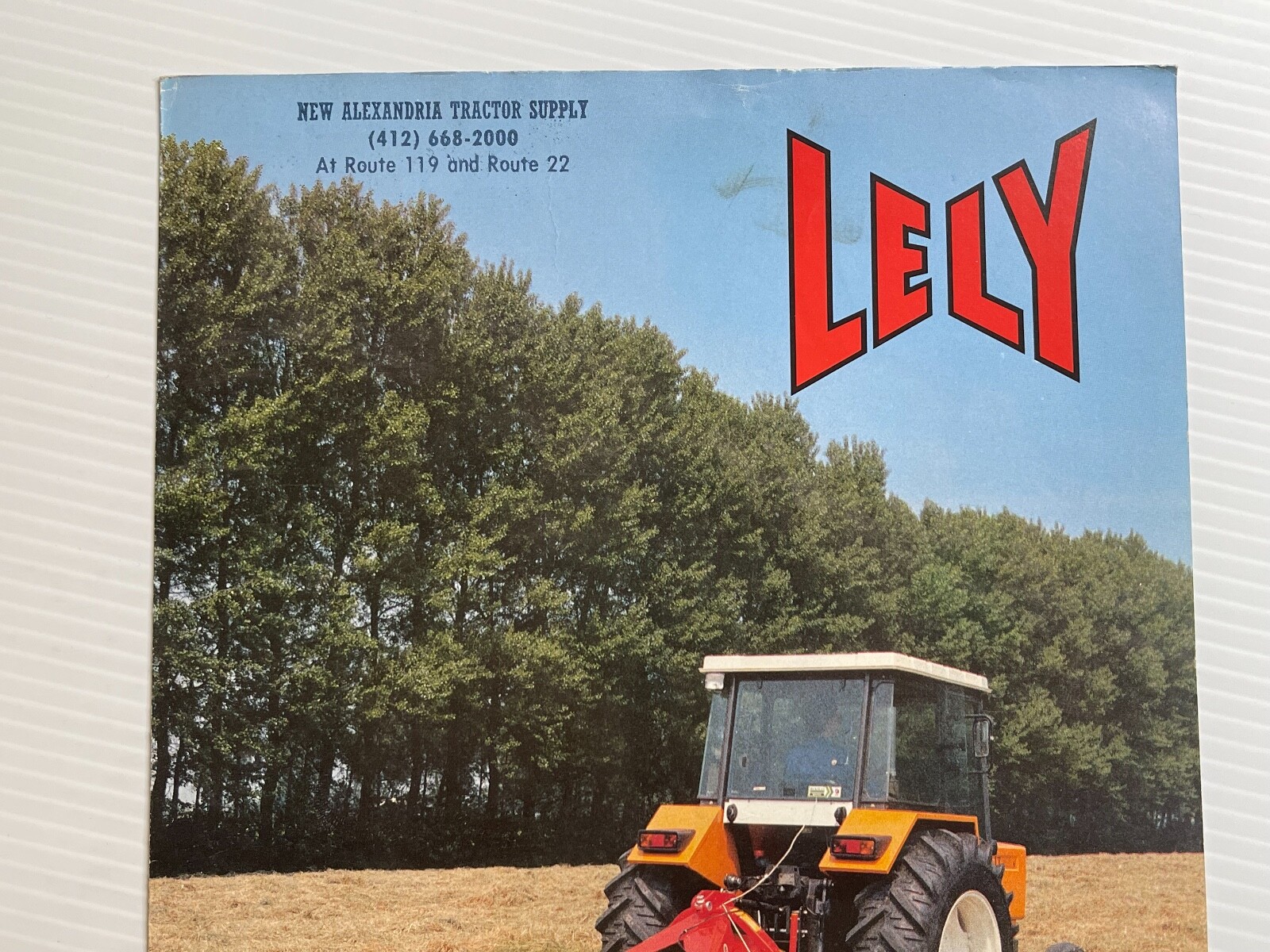 Lely Lotus 460 Rotary Tedder And Windrower Sales Brochure *1970s (Showroom Book)