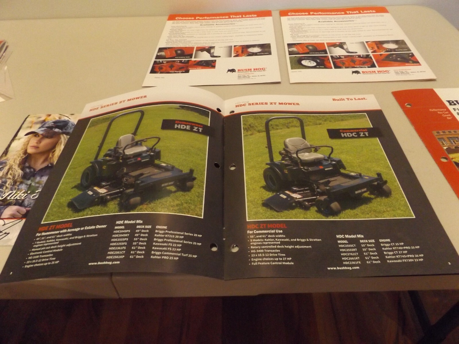 5-pc. BUSH HOG MOWERS, LANDSCRAPE, FINISHING MOWERS, TILLAGE, 2011-2016