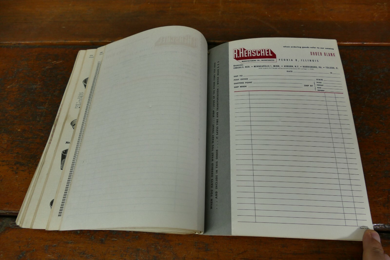 Vintage 1959 R HERSCHEL MFG CO Catalog Farm Implement Machinery Tools PEORIA IL