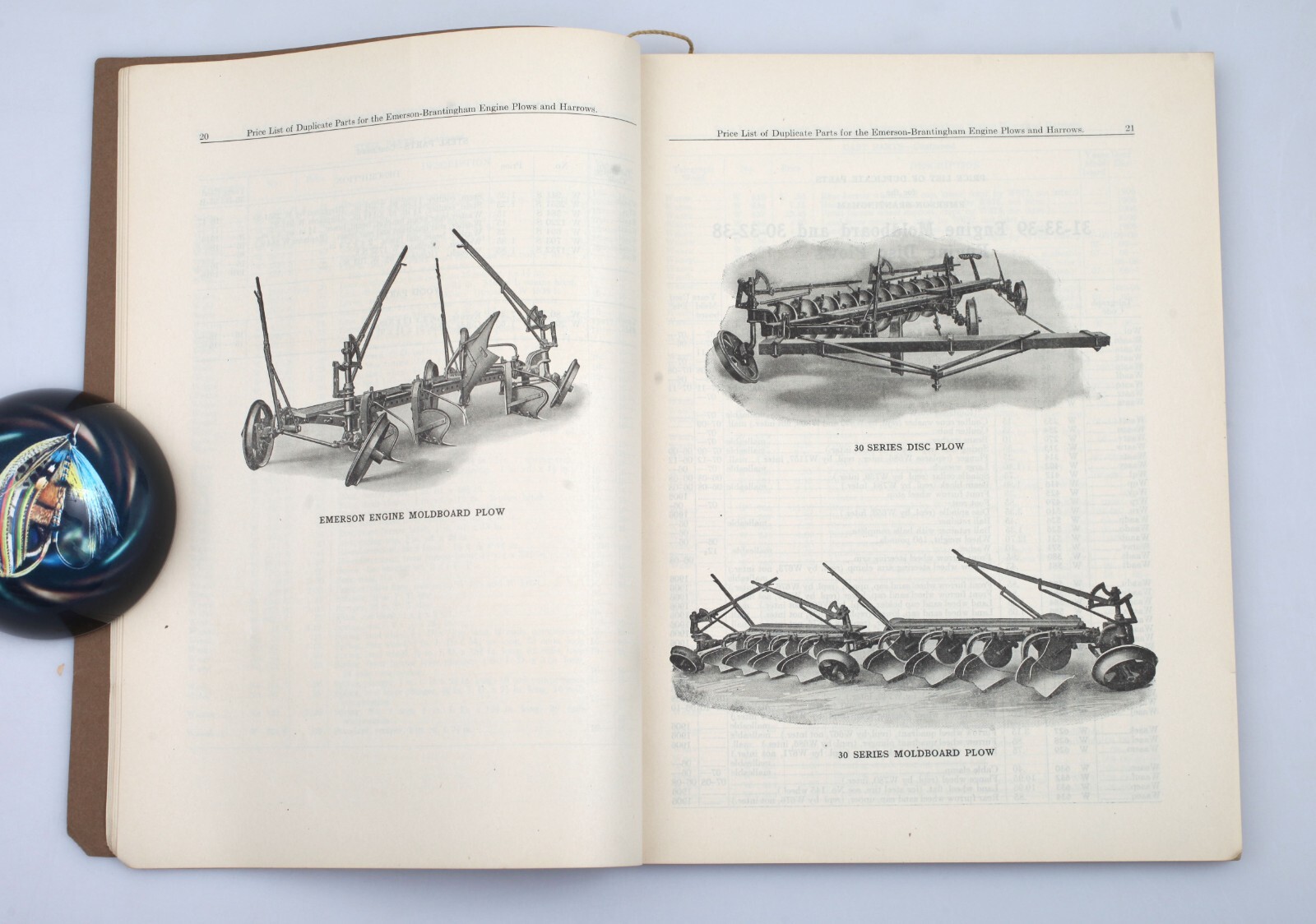 Vintage 1920 Emerson Brantingham Implement Plows & Harrows Catalog Rockford IL