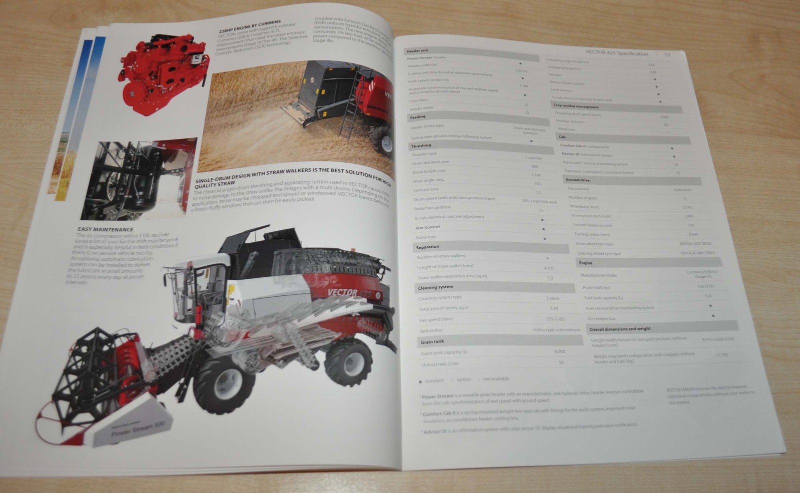 Rostselmash Grain Harvesting Equipment Brochure Prospekt ENG