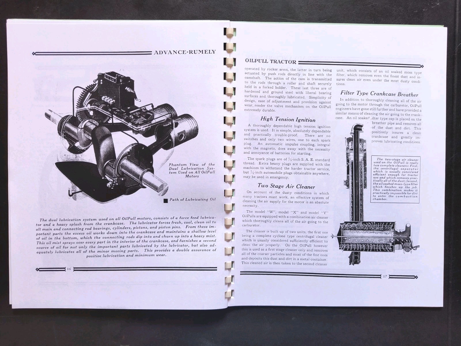 Rumley Oil Pull Tractor Dealer Brochure Owners Manual Print Advertising Reprint