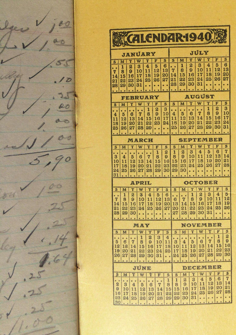 Armours Big Crop Fertilizer 1939 1940 Note Pad Atlanta Geogria