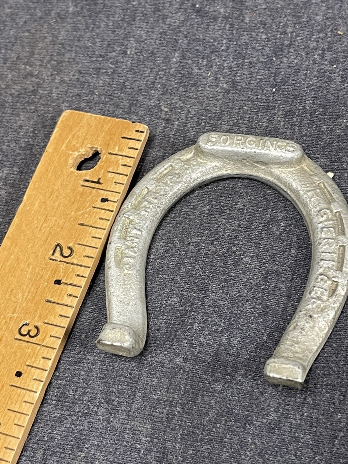 VINTAGE Horseshoe advertising FORGINGS R Geiringer Metal Paperweight