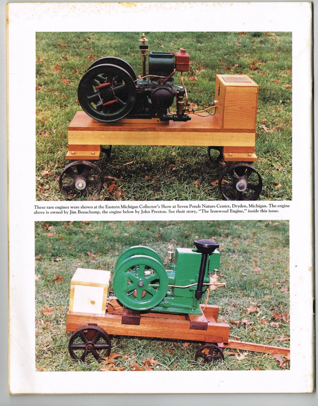 The GAS ENGINE magazine October 1993, Evinrude Lawn-Boy, Ironwood Engine?