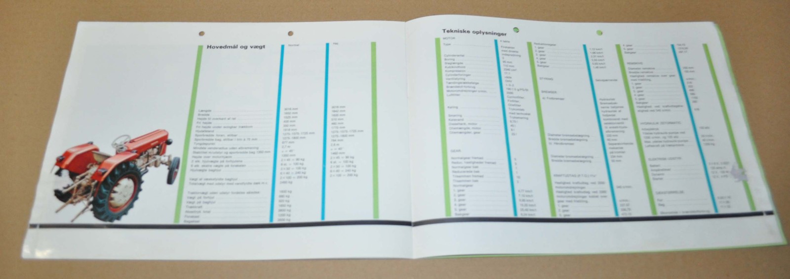 Zetor 3011 Tractor Specification Brochure Prospekt DK
