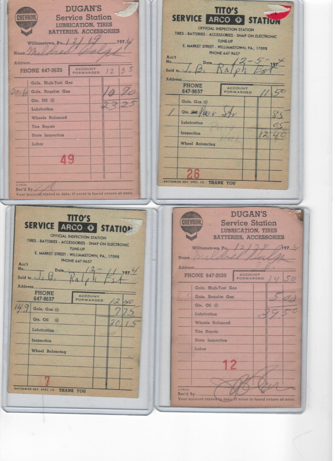 Brillion Iron Works ID Tags , Brillion Wisconsin, Reider Equip. Harrisburg Pa.