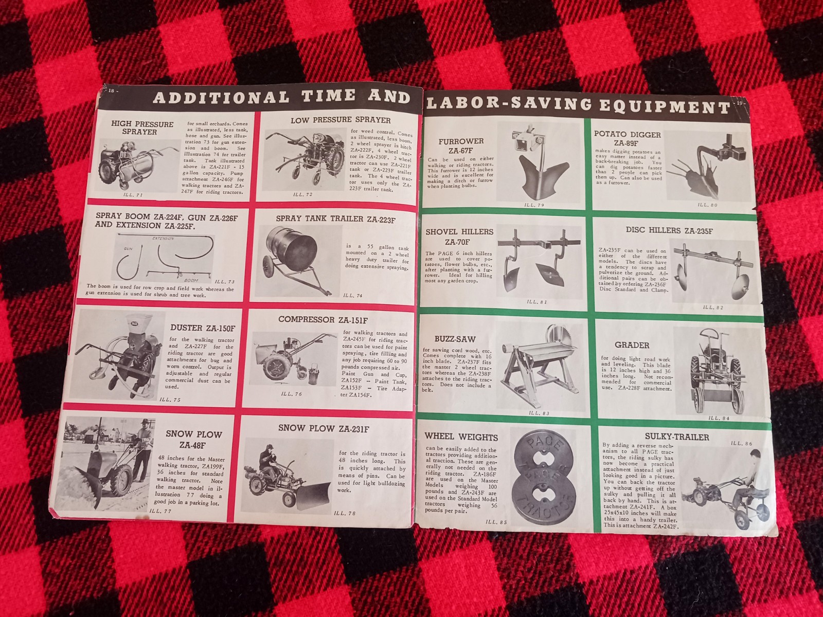 1950 Page Garden Tractor Brochure Milwaukee Dairy Farm Flyer Catalog