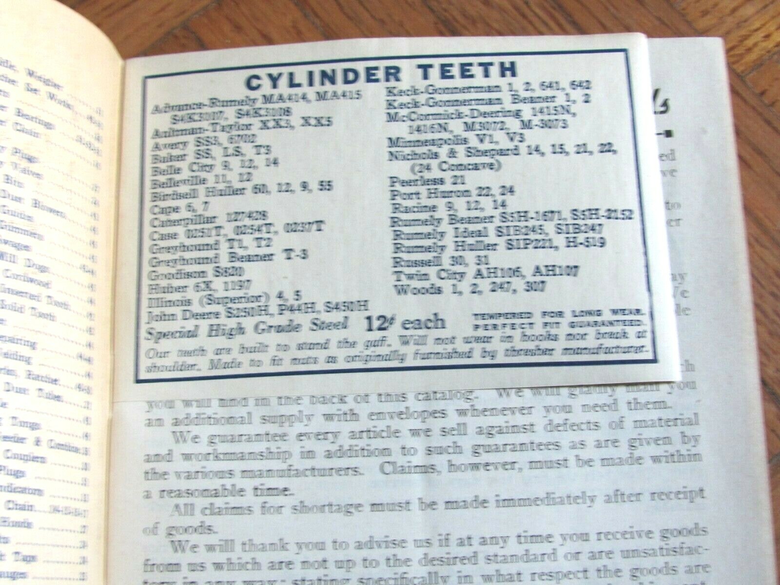 1946 CATALOG HUDSON DECATUR IL FARM MACHINERY & SUPPLY TRESHER