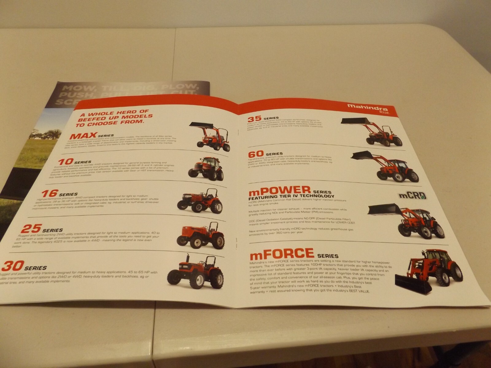 2-pc. MAHINDRA SERIES TRACTORS, 2013-2014