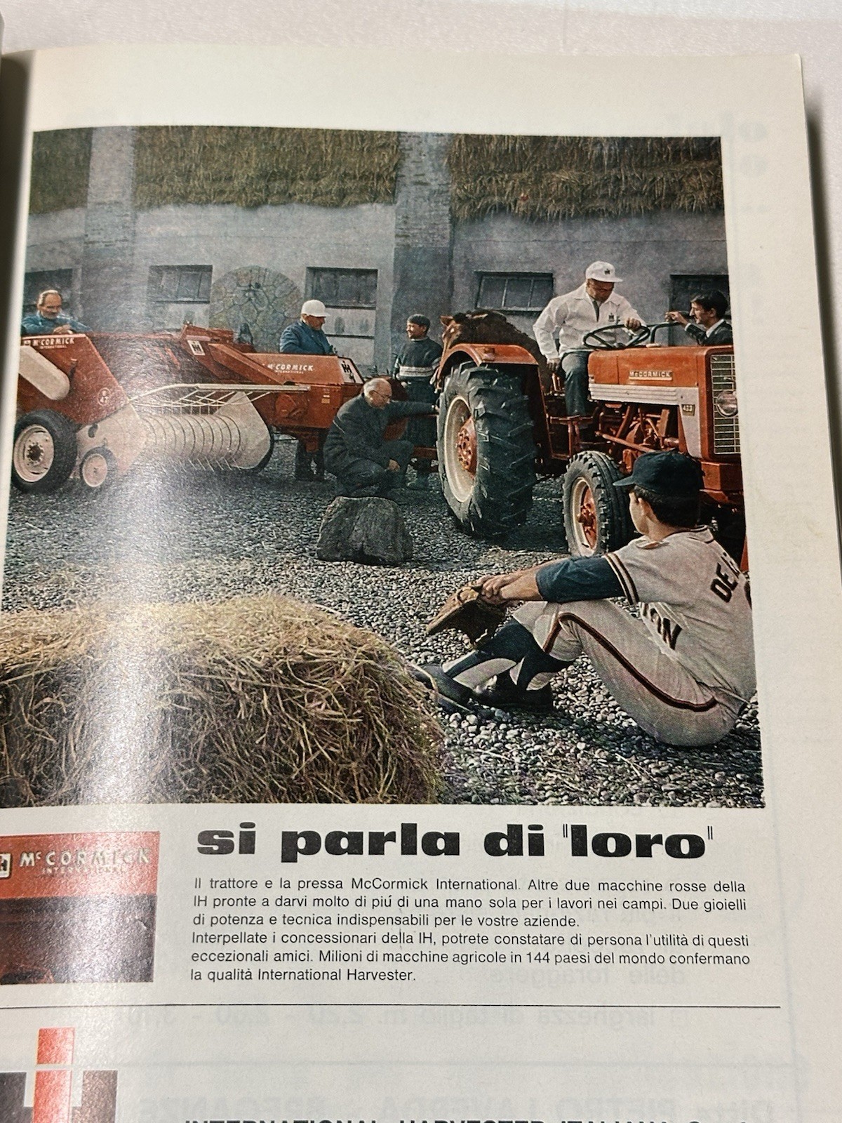 Landini C3200 Crawler Tractor Minicingolata VTG Italian Sales Brochure Poster!
