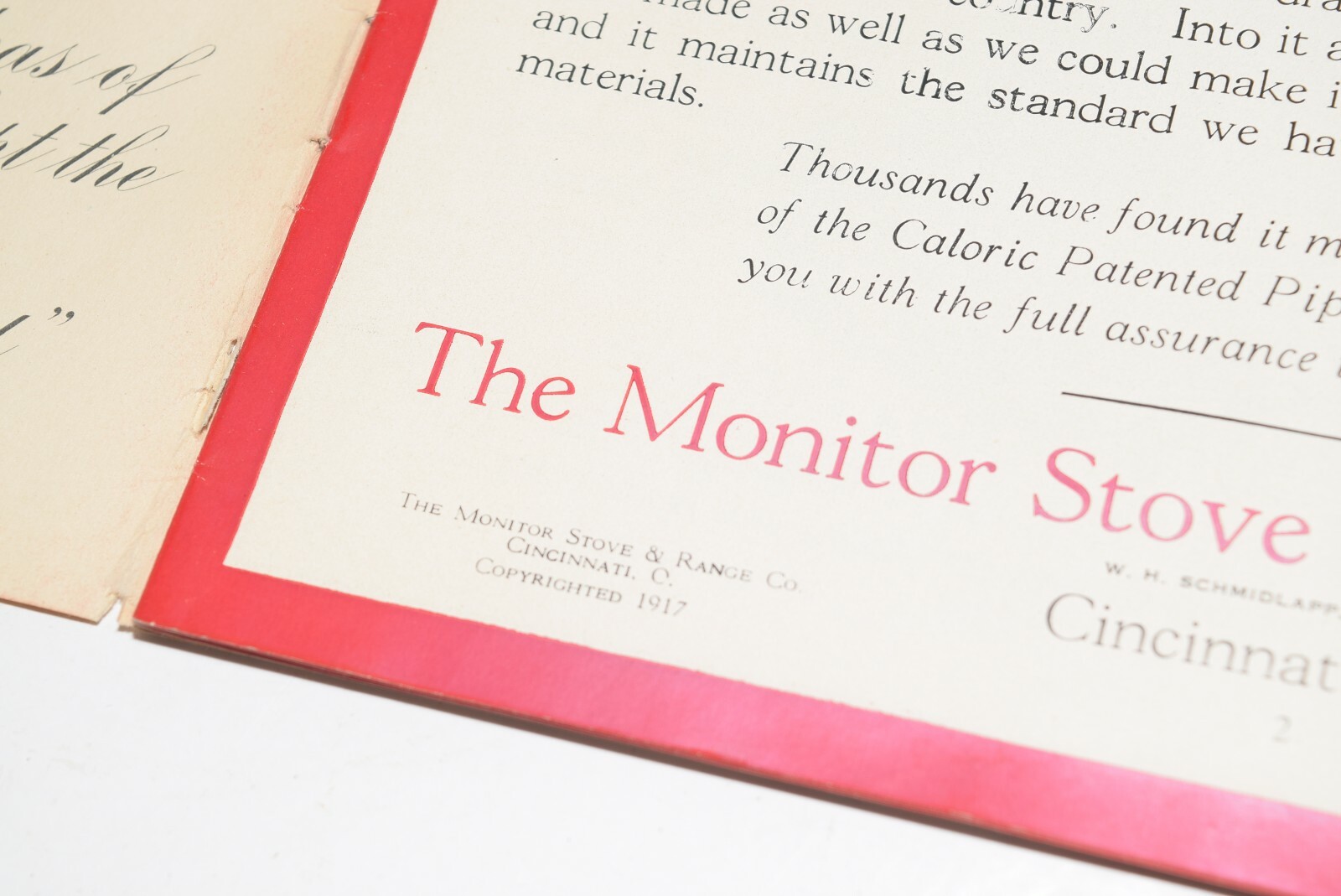 Antique 1917 Monitor Stove & Range Co. Sales Catalog – Cincinnati, OH