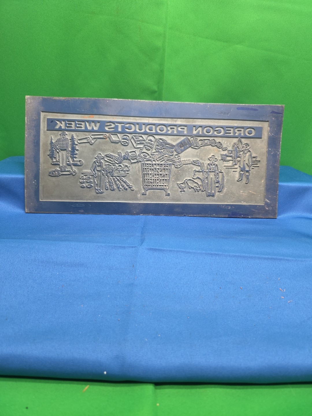 Oregon Products Week Newspaper Ads Museum Ink Print Block Salmon Farmers Food