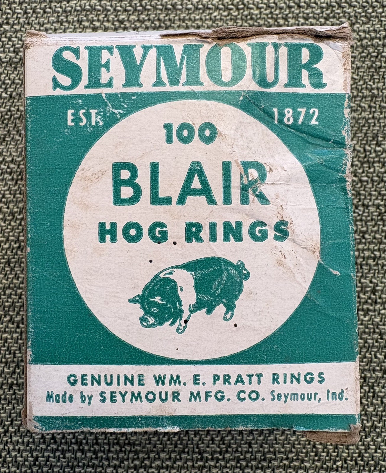 Nose Rings – 1.5 Inch Genuine Wm E. Pratt – Hog Rings – Est 1872 – Seymour, Ind.