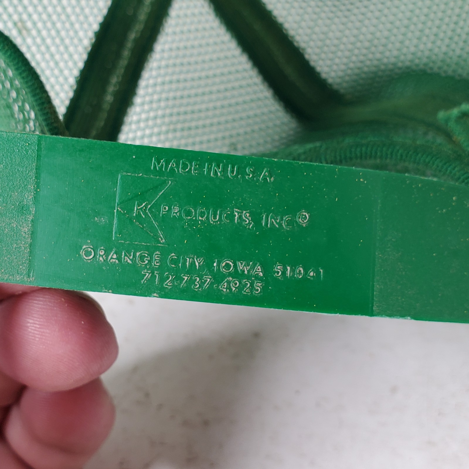 Vintage Eradicane Herbicide Patch Green Trucker Hat K-K Products Agriculture Ad