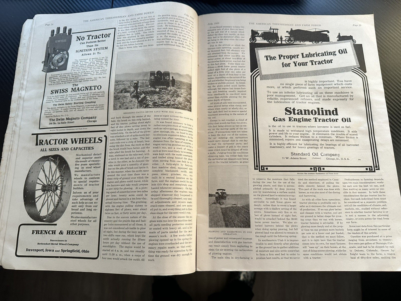 The American Thresherman and Farm Power MAGAZINE 1916 Madison, WIS Vol 19 No 3