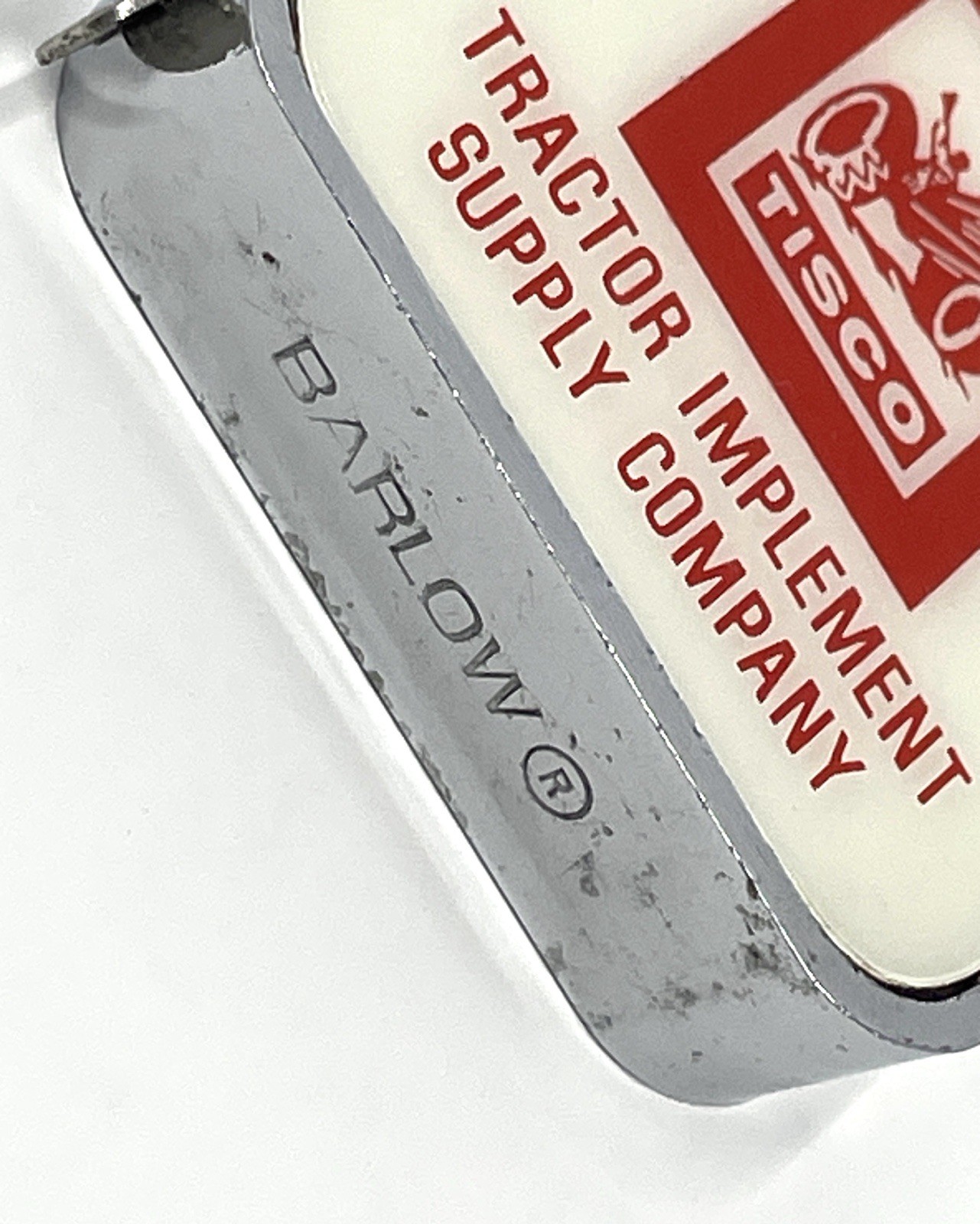 Vintage TISCO Tractor Implement Supply Company Barlow Pocket Tape Measure