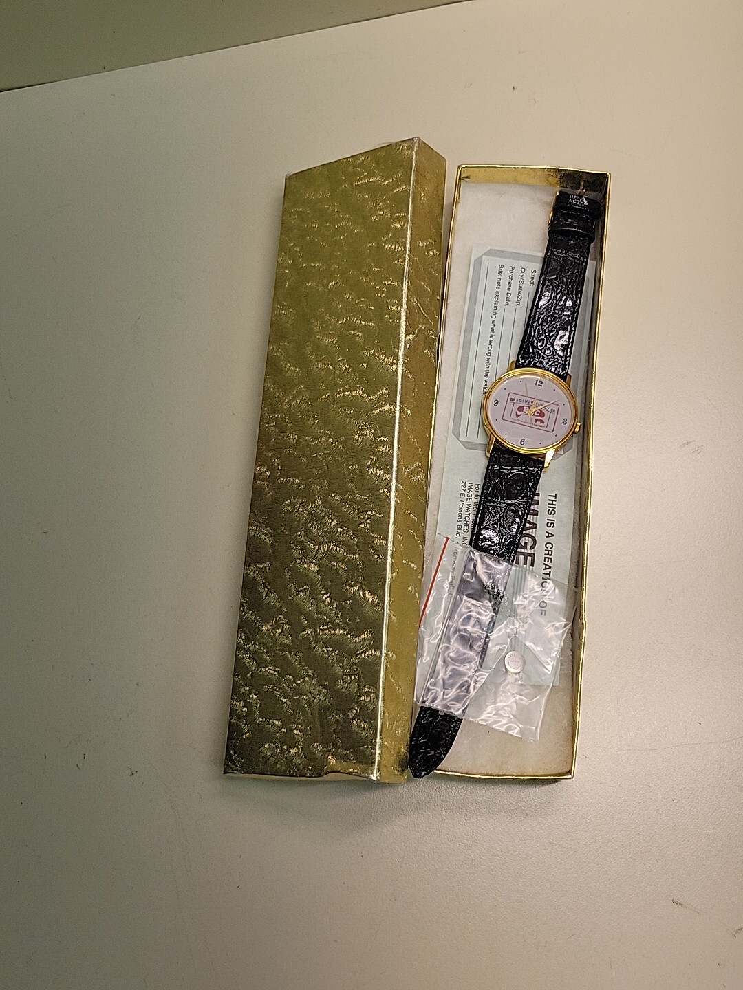 Wrist Watch Advertising: Poultry Livestock Equipment Bradshaw Supply Co. NOS