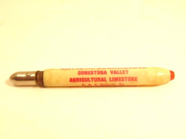 bullet pen: ad for David Burkholder Conestoga Valley Agricultural Limestone
