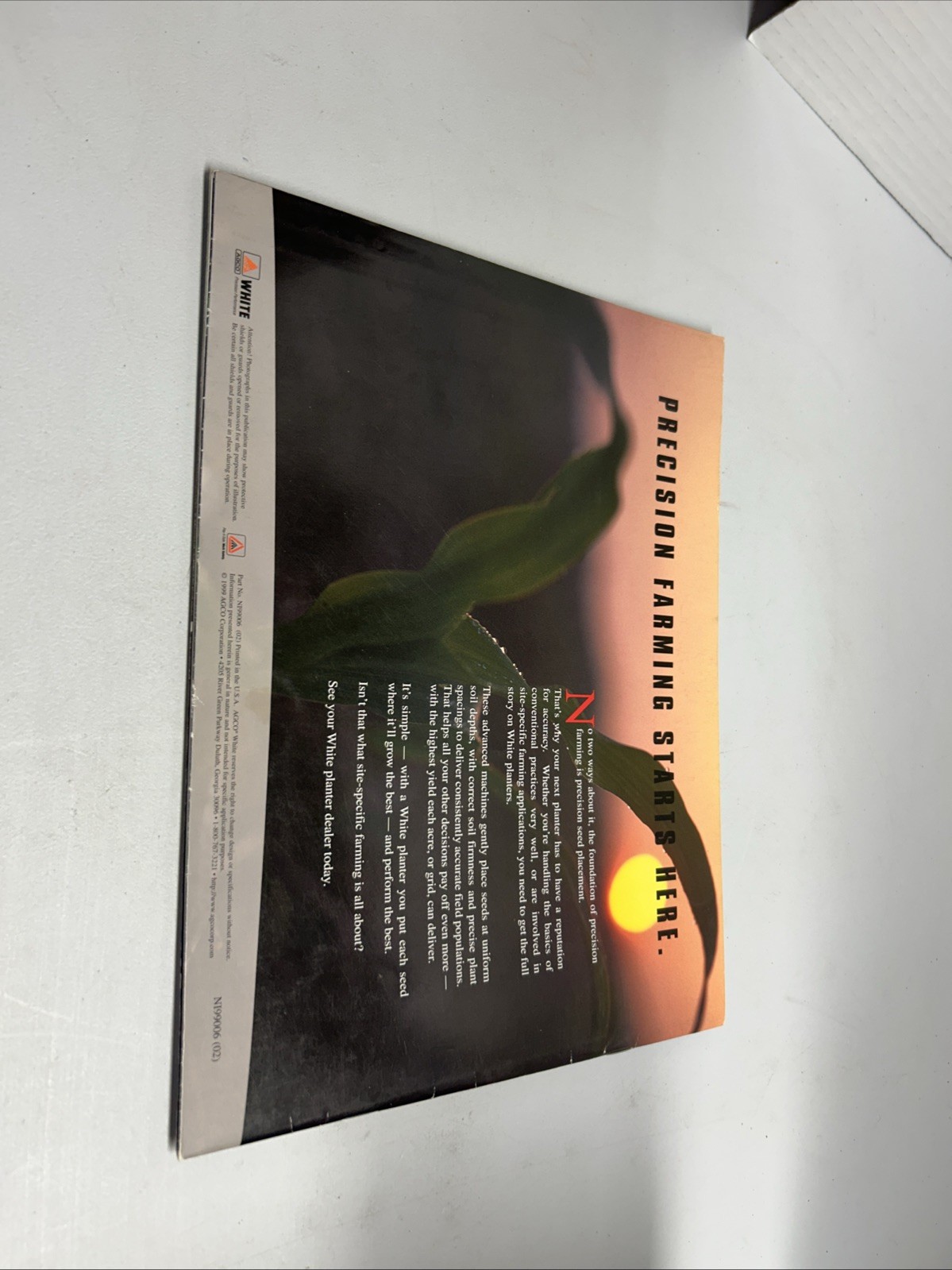 White Planters Brochure 6600 Series Precision Farming Agriculture