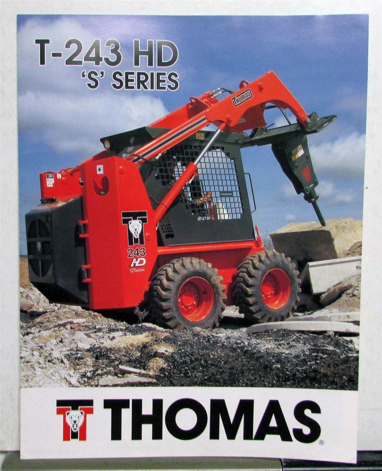 1997 Thomas T-243 HD S Series Specifications Construction Sales Folder