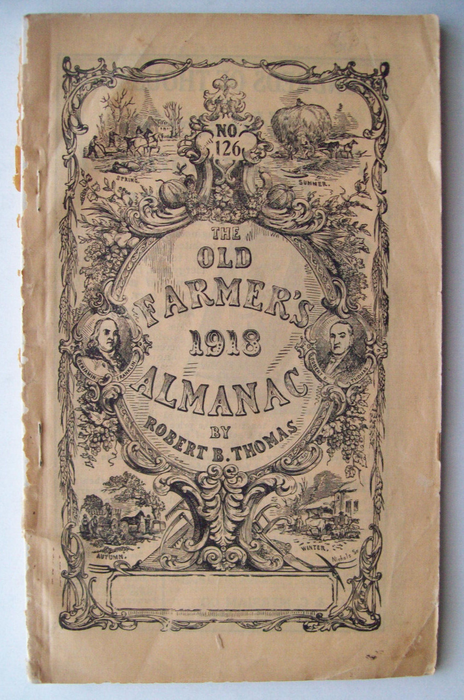 4 Old Farmer&rsquo;s Almanacs 1918, &rsquo;24, &rsquo;29, &rsquo;37