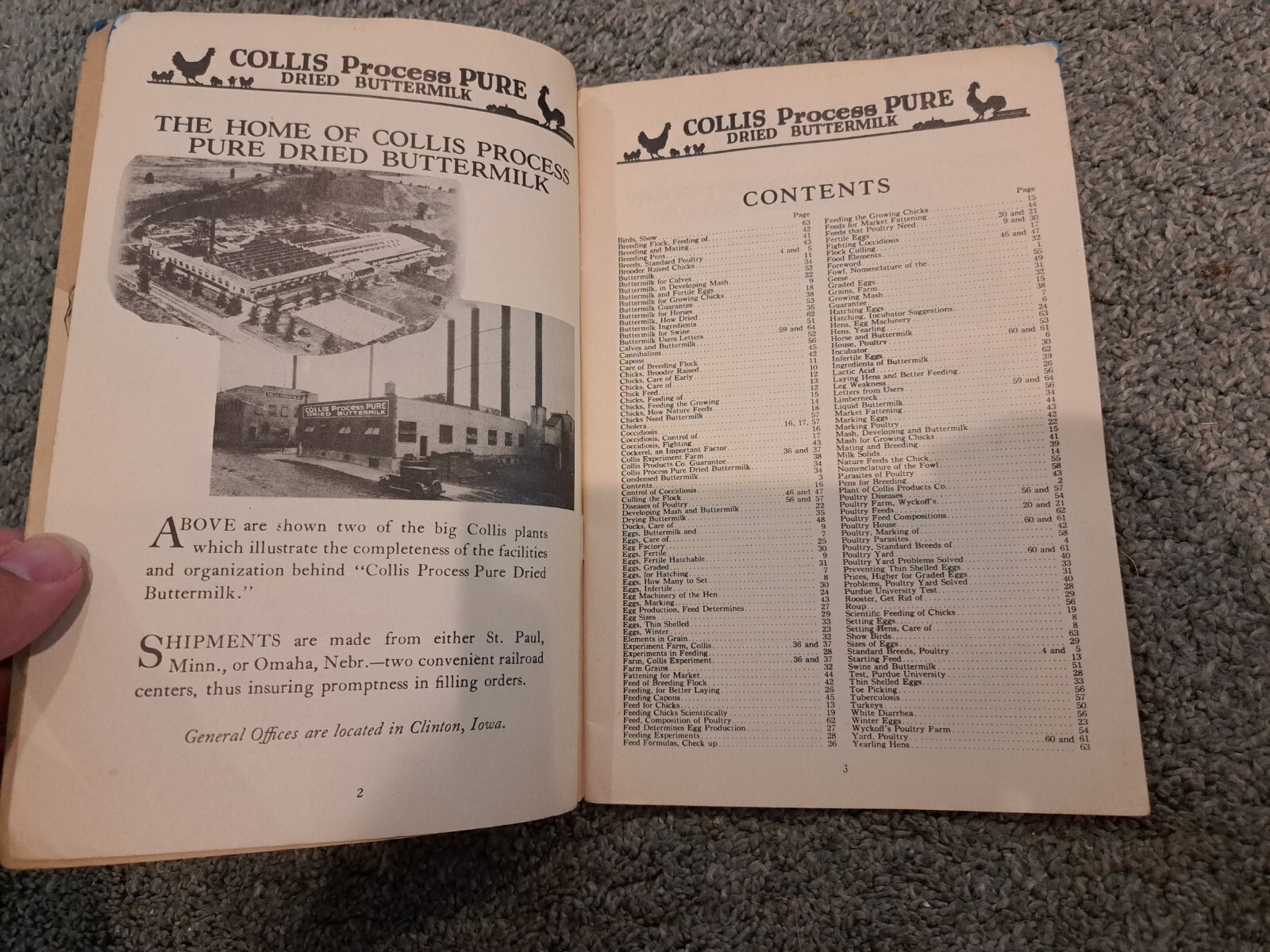 Feed from the Egg to the Market Collis Products Company Poultry Chickens