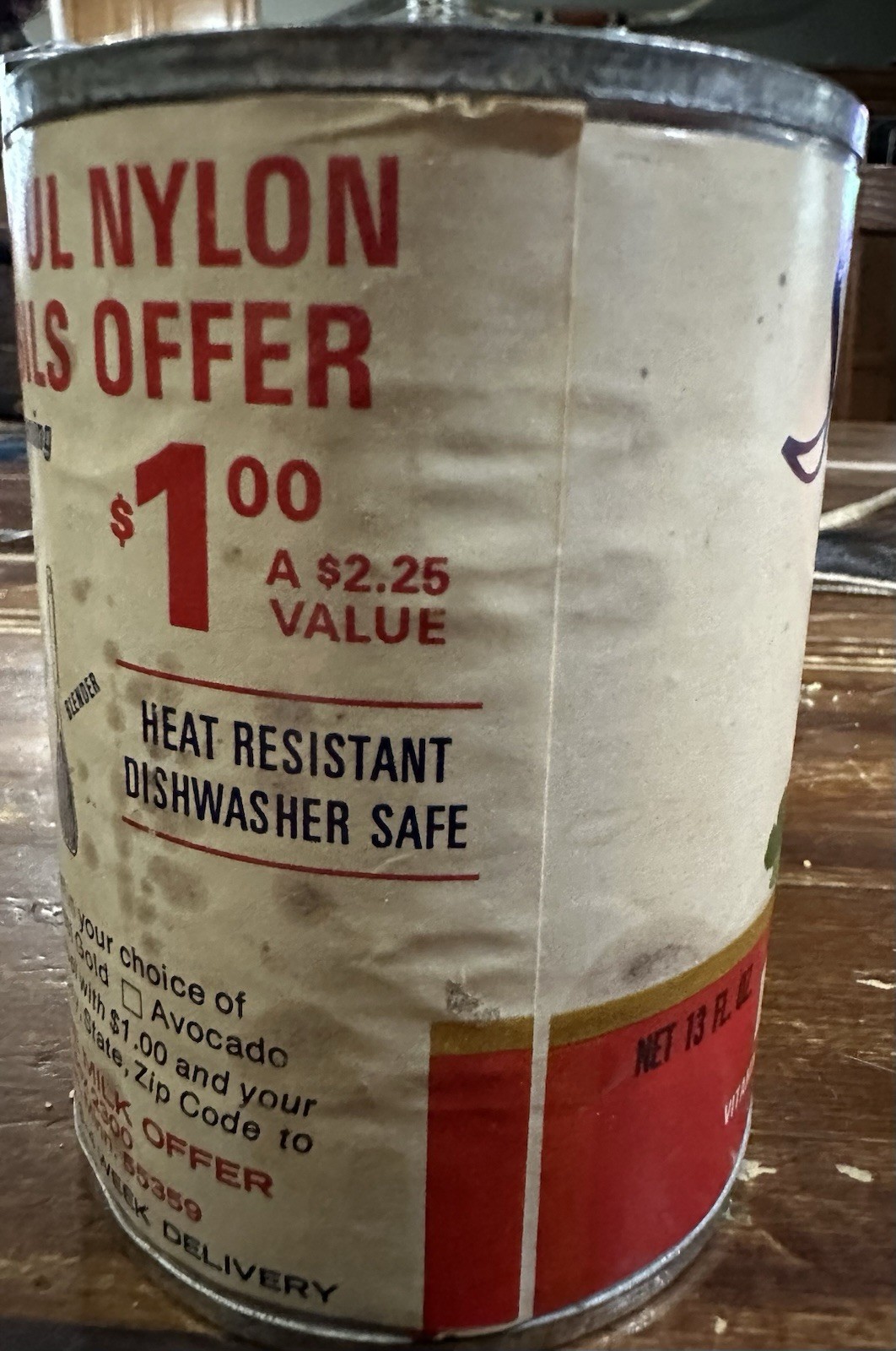 SHURFINE Evaporated Milk Can ORIGINAL Paper Label Cows Farm VINTAGE