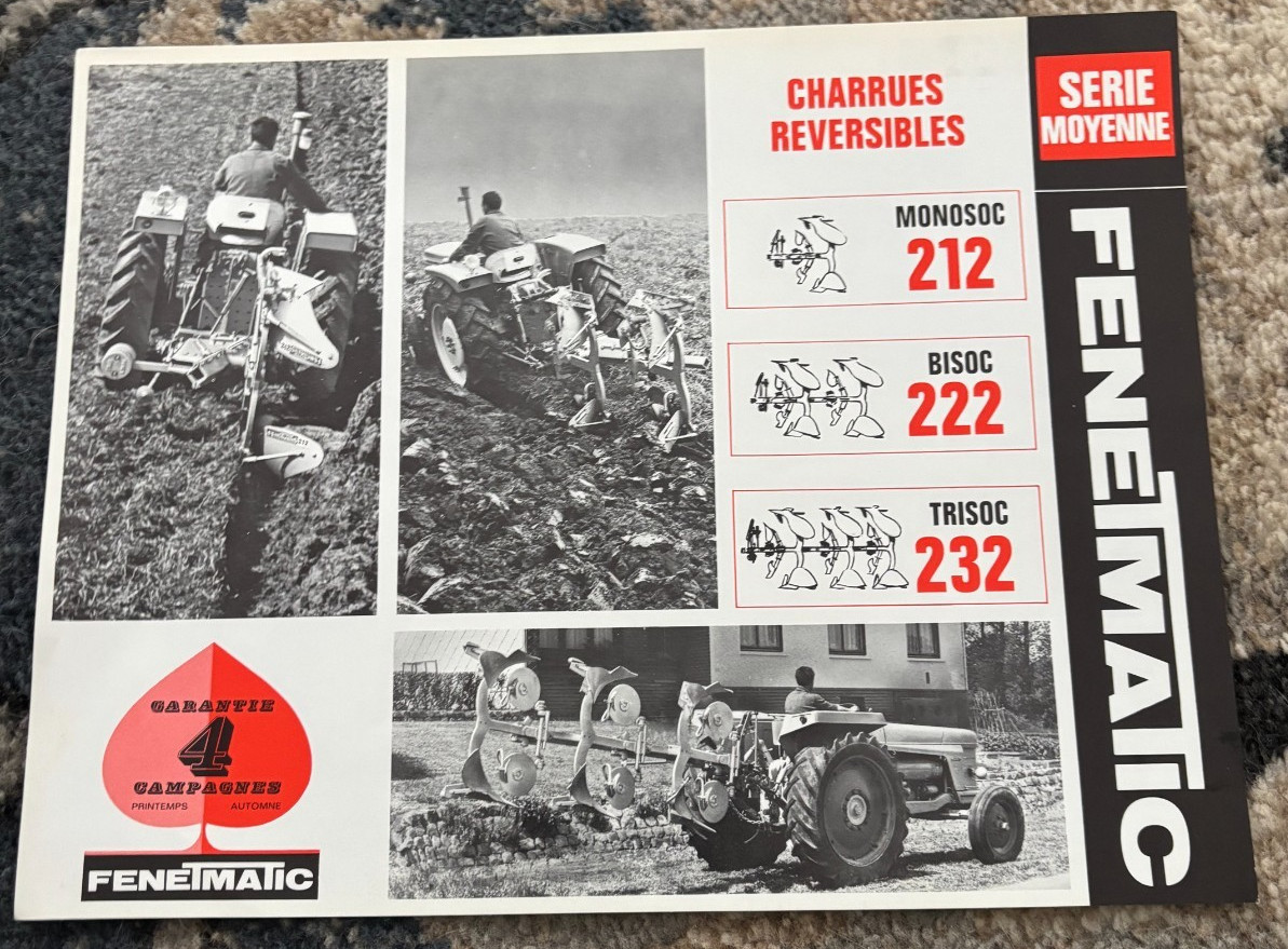 Fenet Fenetmatic 212 222 232 Plow Brochure DCPA26