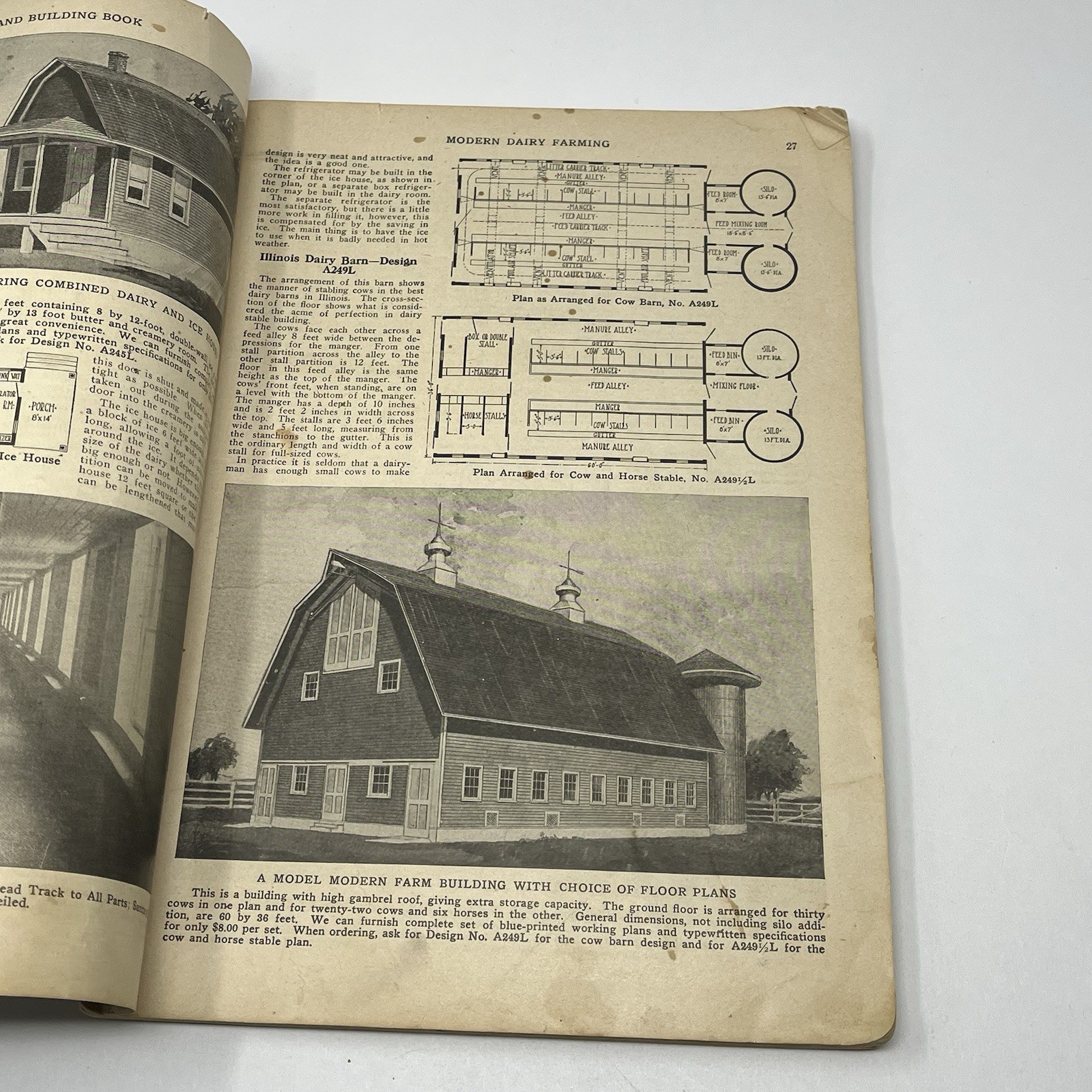 1920&rsquo;s Blueprint Plans Catalog Barns Homes Farm Dairy Cattle Horse Hogs Orchard