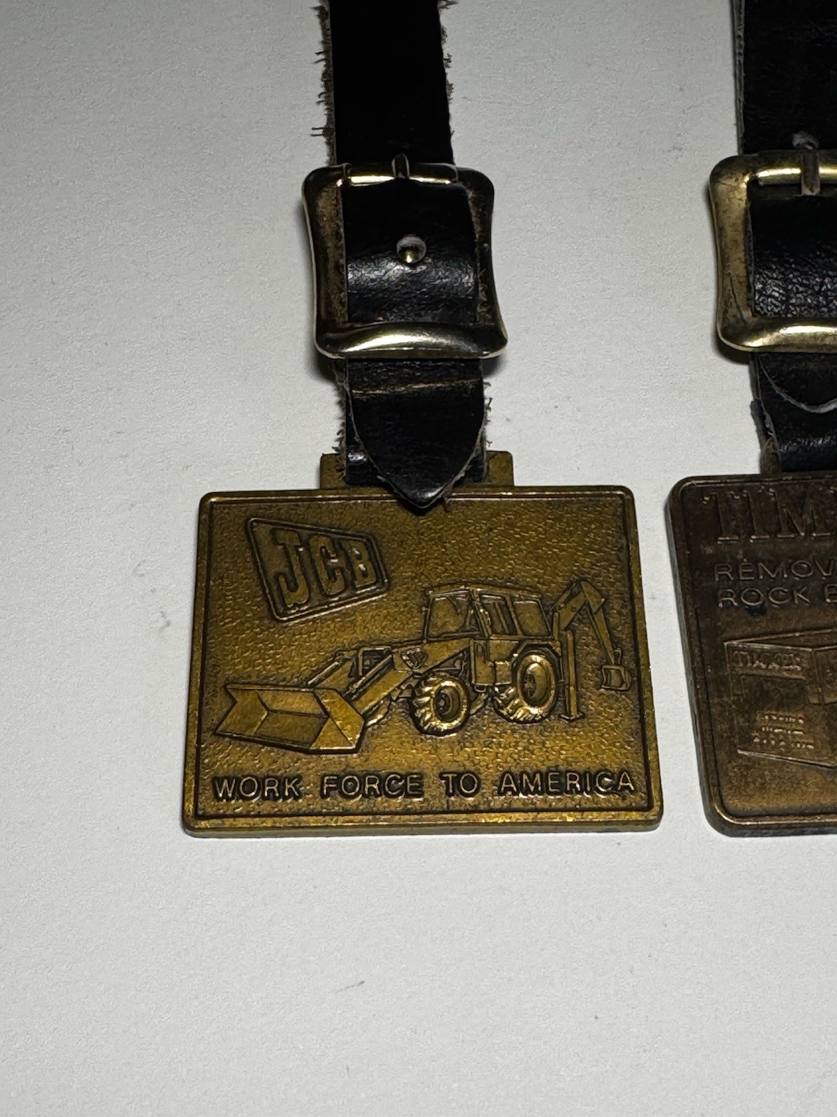 Vintage Watch Fob Lot – JCB – TIMKEN – Barber-Greene – 3 Pc – FREE SHIPPING!!
