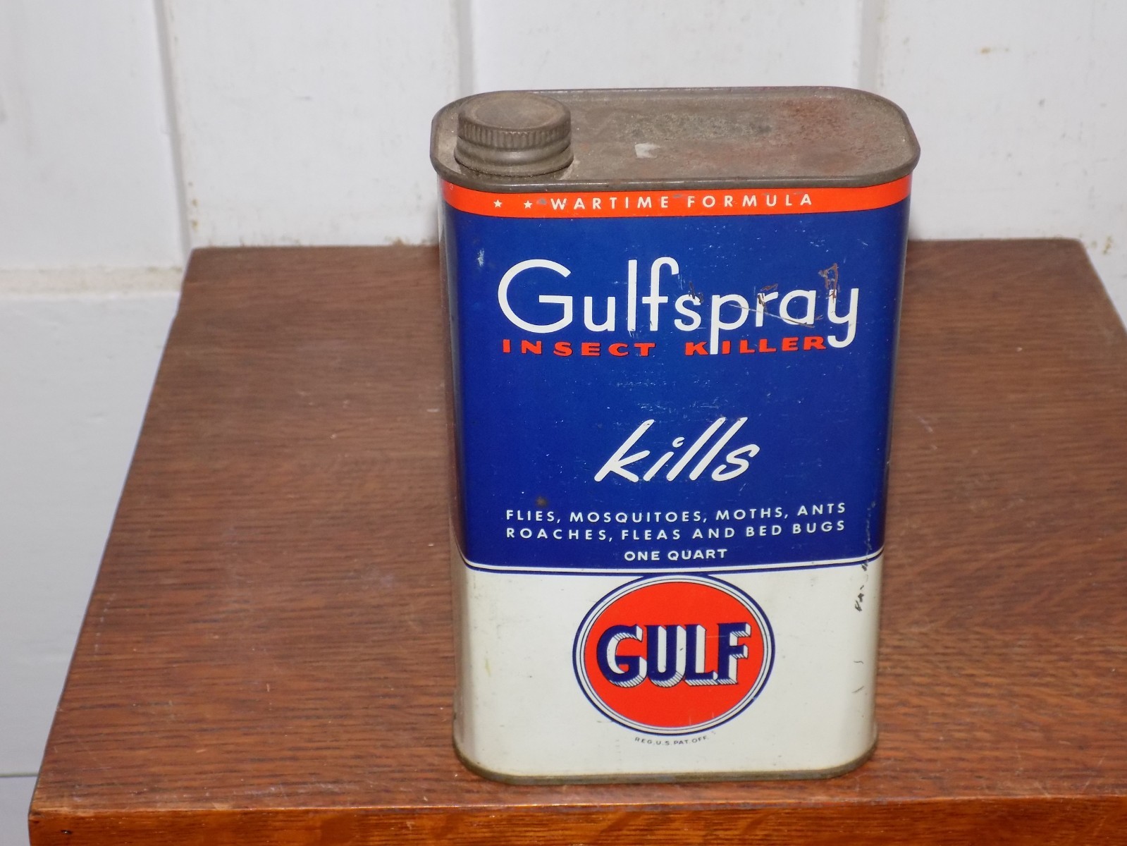 Vintage Gulf Gulfspray Insect Killer EMPTY One Quart Can