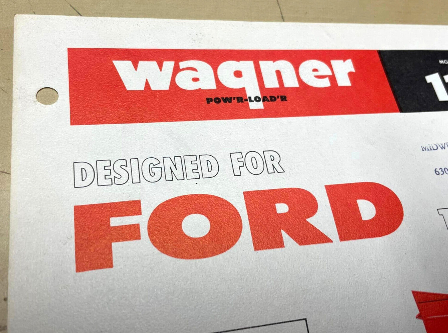 Vtg Wagner Iron Works Power Loader Tractors Model 110-D 110-S 1-Page Print Ad
