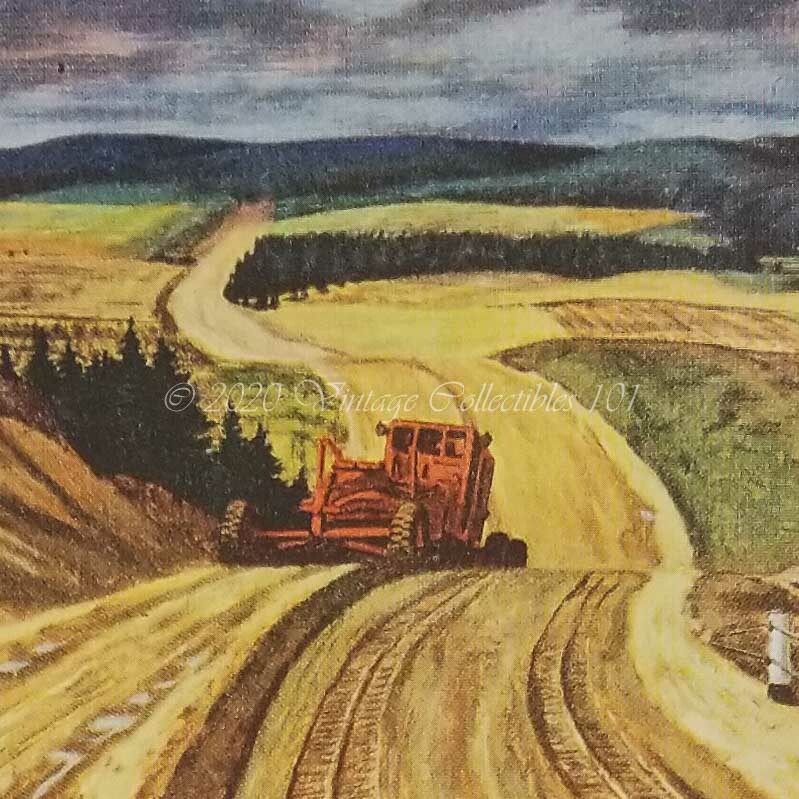 1952 Dow Chemical Rubber Farming Industry Tractor Tires photo art decor print ad