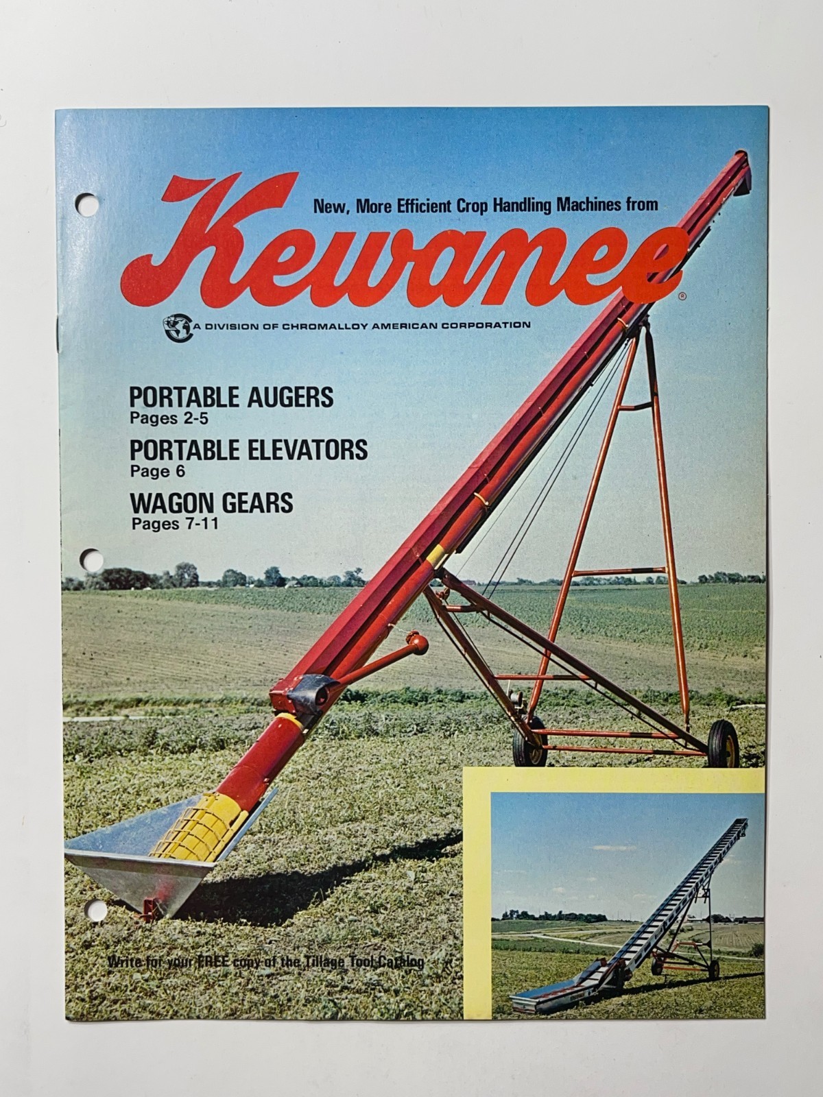 1976 Kewanee Augers / Elevators / Wagons Sales Brochure *Showroom Sales Book*