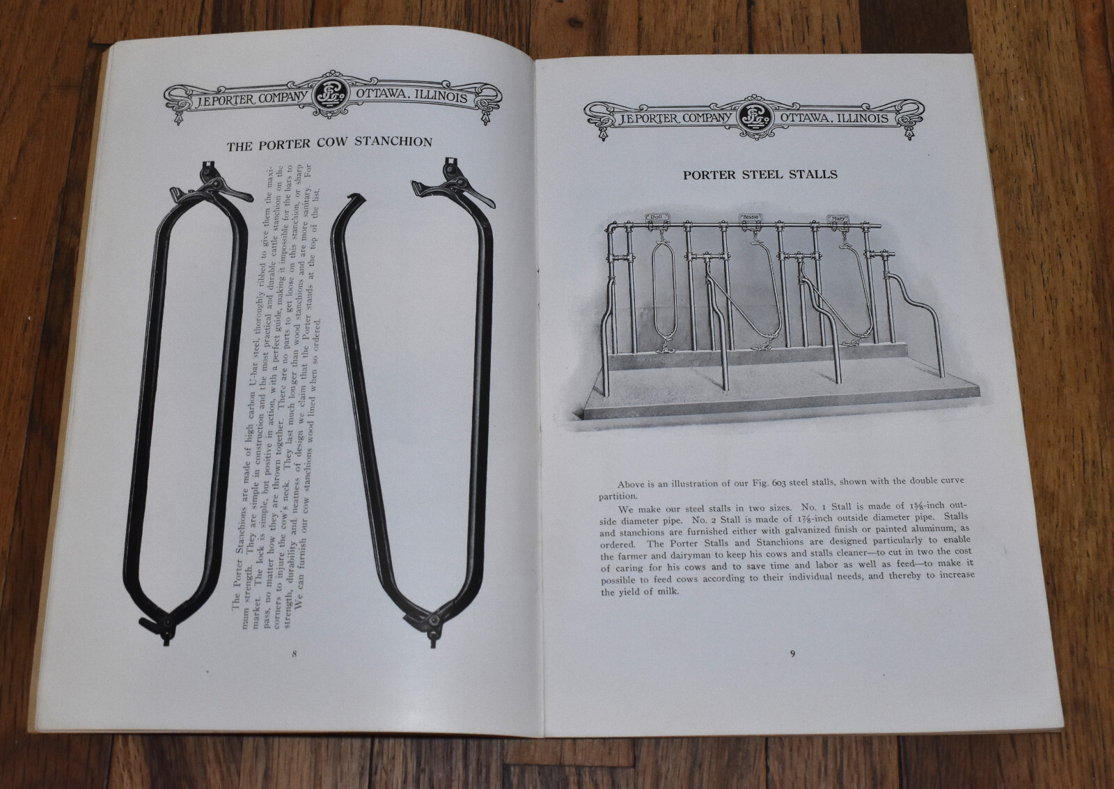 Vintage 1920s J.E. Porter Company Feed Litter Carriers Farm Sales Catalog Book