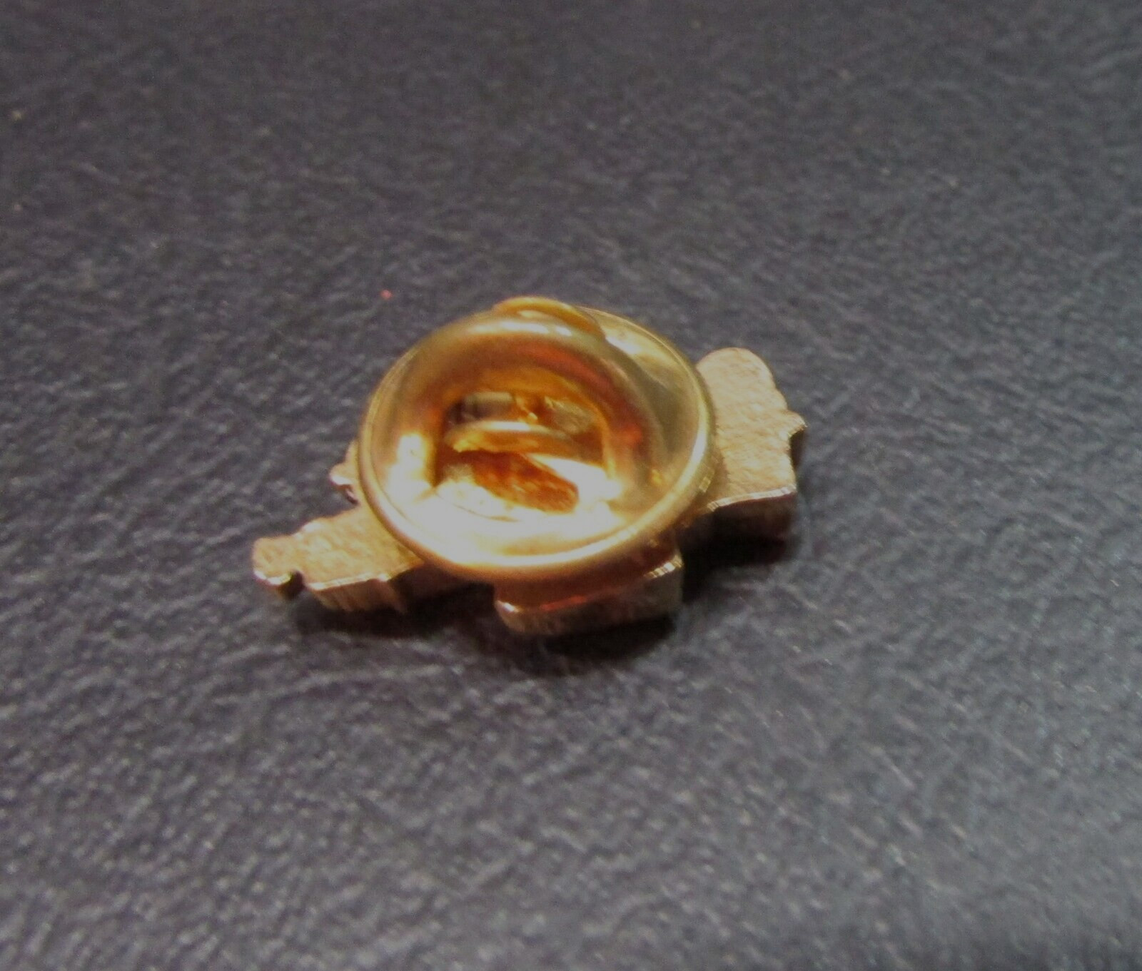 Vintage Spray Coup Agriculture Farm Self Propelled Sprayer Gold Pinback Hat Pin