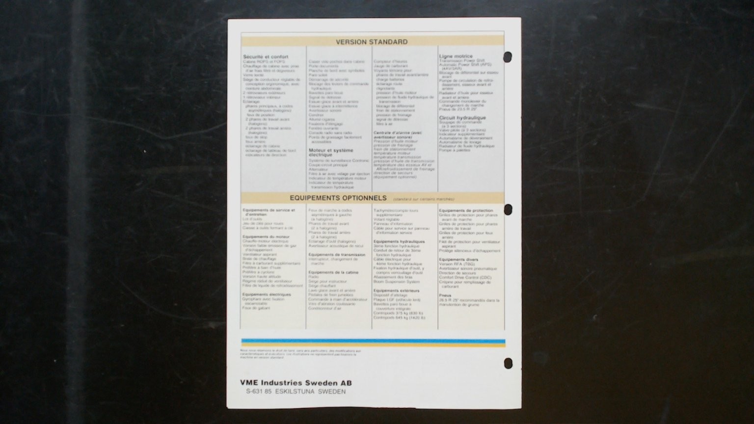 Volvo BM L150 Agricultural Brochure Vintage 1980s Loader Specs