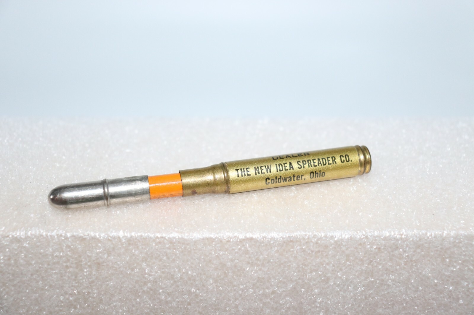 Advertising Bullet Pencil NEW IDEA Spreader Co. and Bordon Fertilizer Patch Lot
