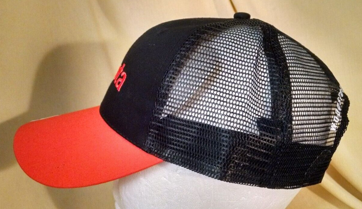 KUBOTA HAT BASEBALL CAP ORANGE BLACK NWOT MESH ADJ WOODSTOCK EQUIP VA K PRODUCTS