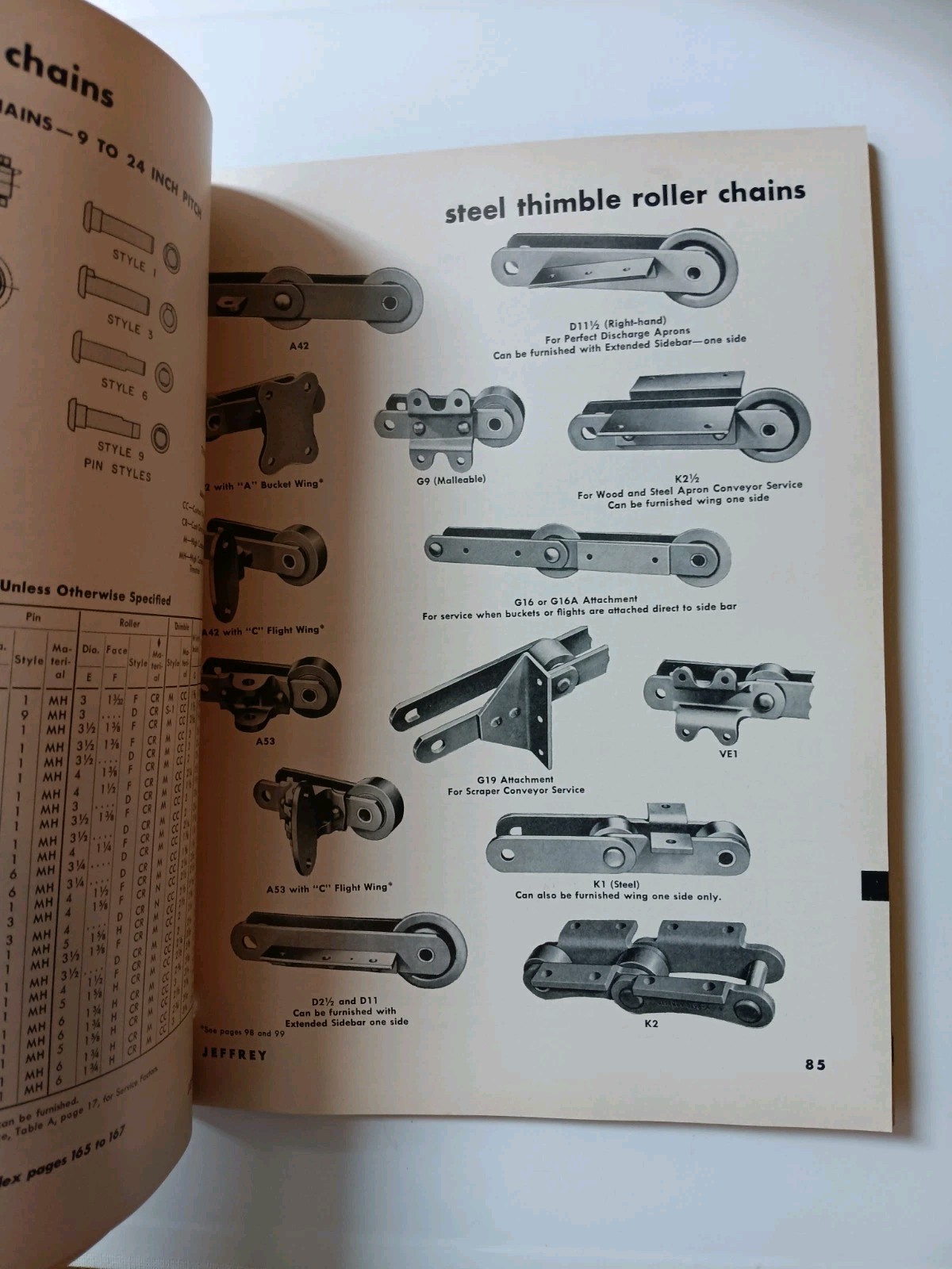 1960s Jeffrey Chains And Sprockets Machinery Catalog 999