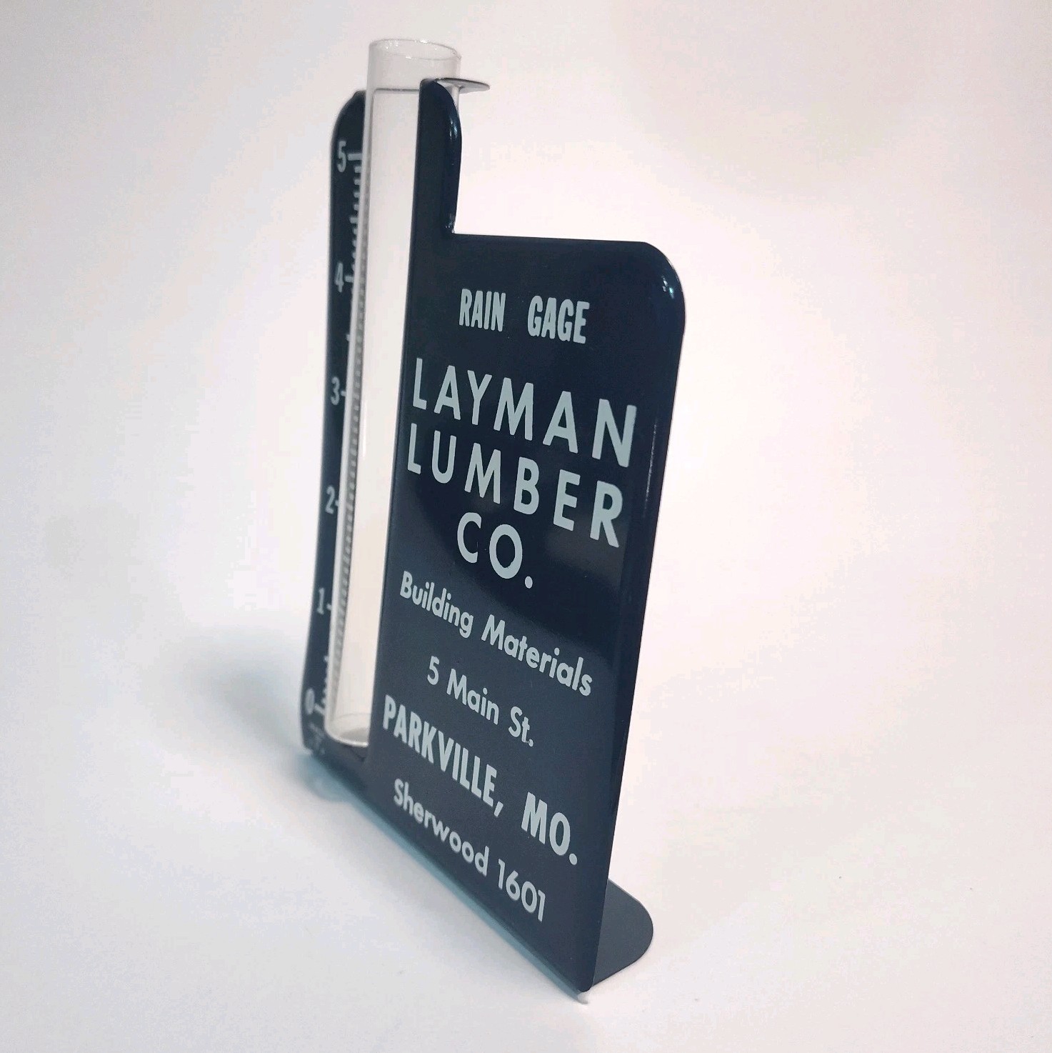 Vintage Advertising Rain Gauge Layman Lumber Co Parkville Missouri