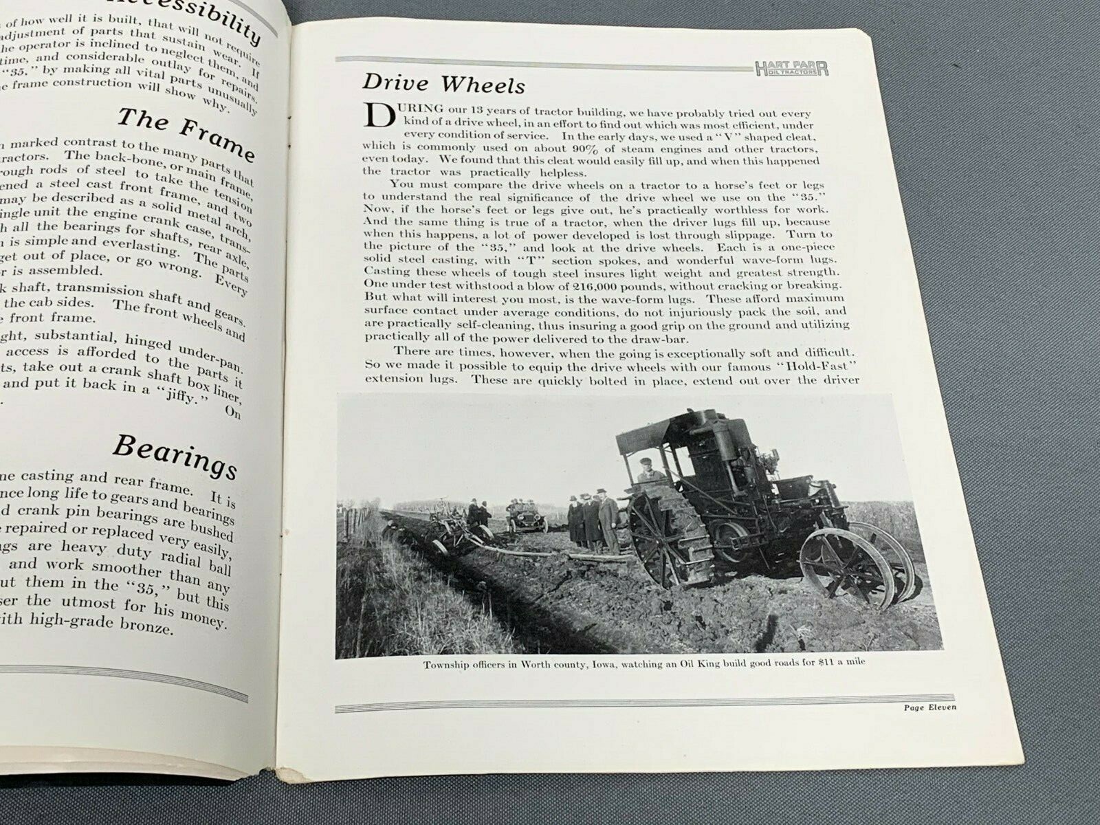 Vintage 1910&rsquo;s HART PARR OILKING 35 Prairie Tractor Sales Brochure Catalog RARE